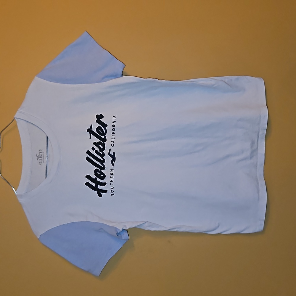 Hollister Tshirt, Blue, girls size Medium.